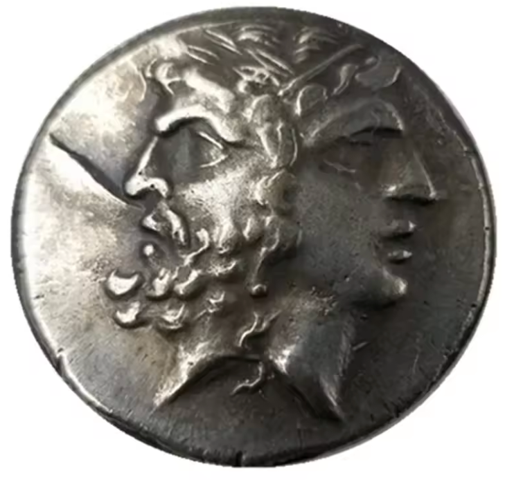 Double Faced Ancient Greek Coin